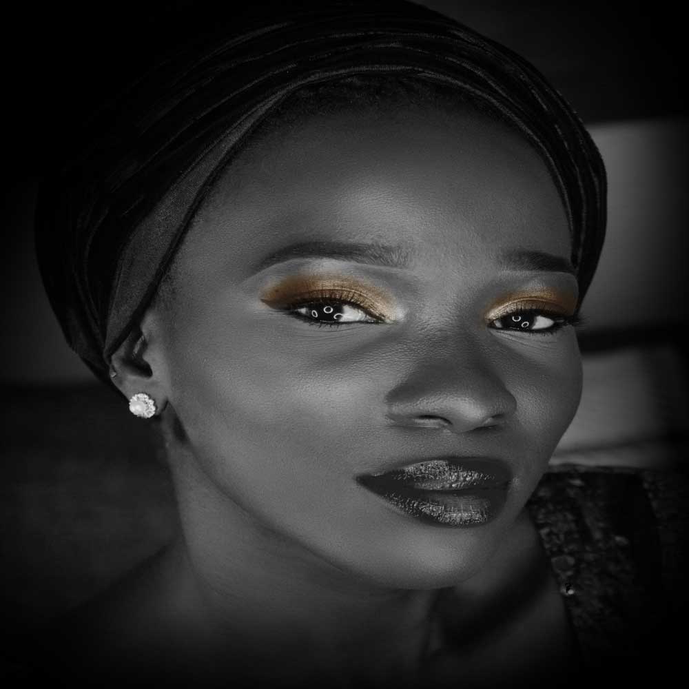 Tela para Quadros Belssima Mulher Africana Maquiada - Afic9007