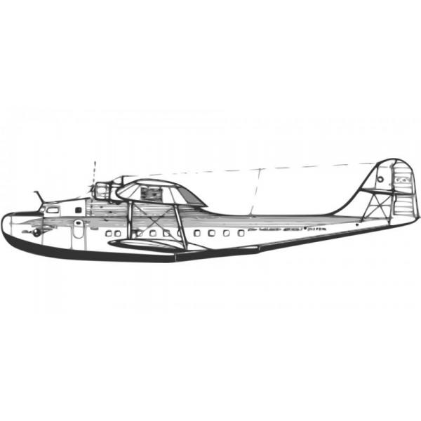 Impresso em Tela para Quadros Desenho Figurativo de Avio - Afic841 - 66x33 Cm