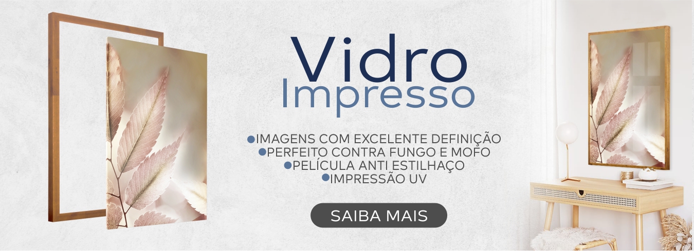 Banner Vidro Impresso