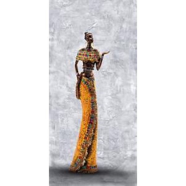 Gravura para Quadros Mulher Africana Estilo Escultura Ii Ha160 - 23x49 Cm