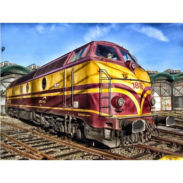 Impressão em Tela para Quadros Locomotiva Meios de Transportes da Bolívia - Afic2737