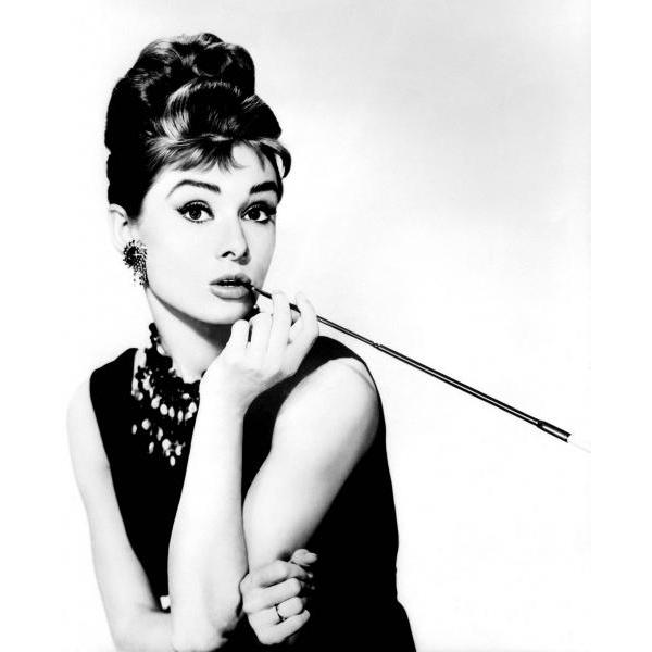Impressão em Tela para Quadro Belíssima Famosa Audrey Hepburn - Afic4790