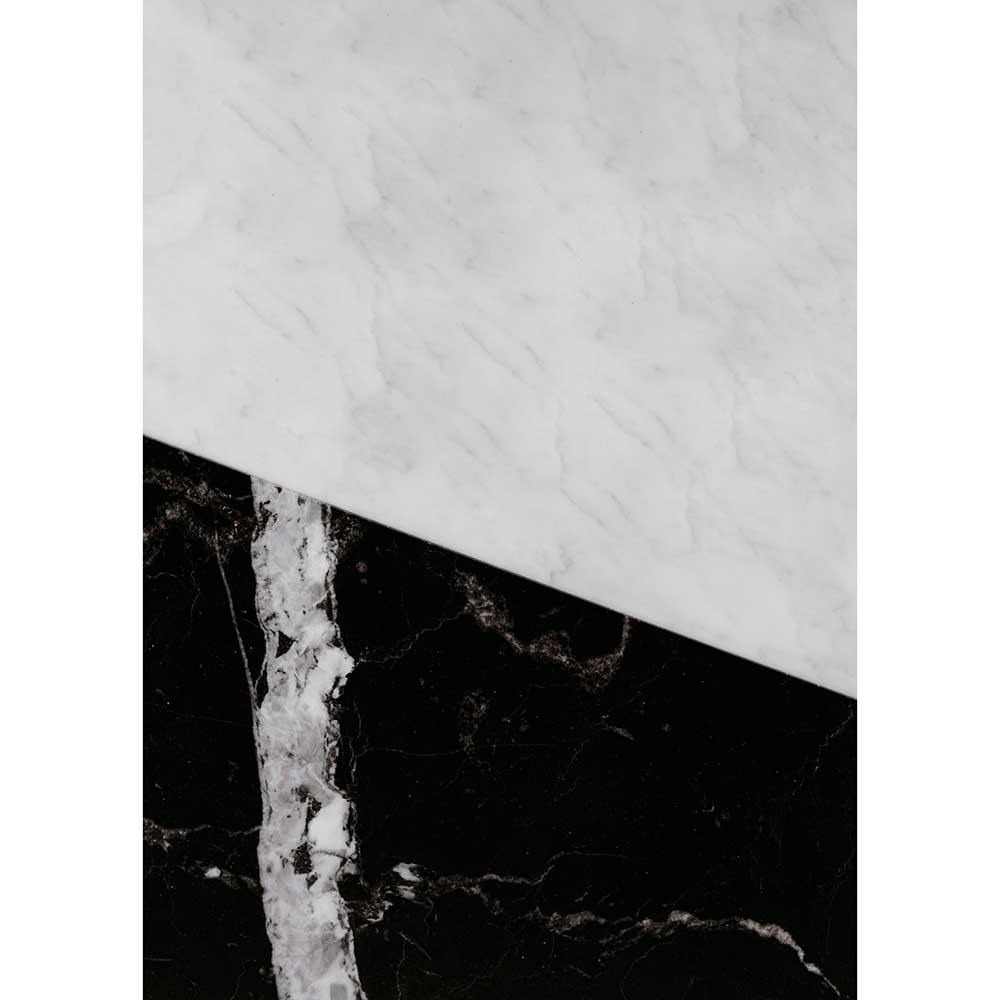 Tela para Quadros Figura Abstrata Marmore Preto e Branco - Afic14966