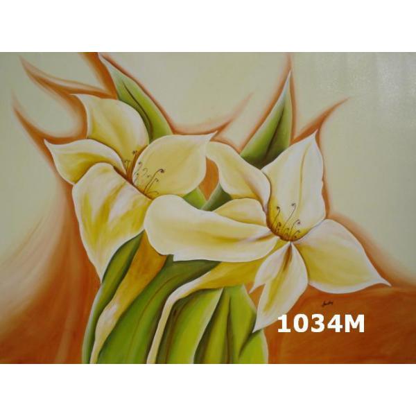 Pintura em Painel Floral Tg1034 - 110X70 CM