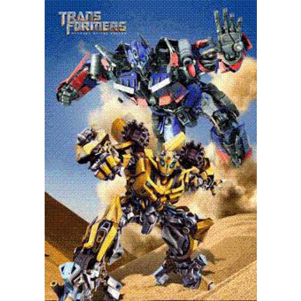 Gravura para Quadros 3d Transformers em Batalha - Ln0047 - 47x67 Cm