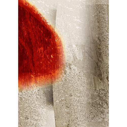 Tela para Quadro Desenho Abstrato Traos em Vermelho e Spia I - Afic18072