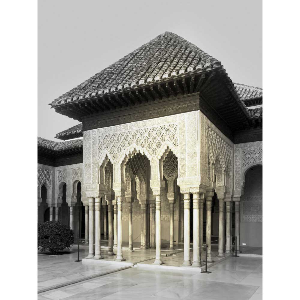 Tela para Quadros Decorativos Palcio de Alhambra Na Espanha - Afic10825
