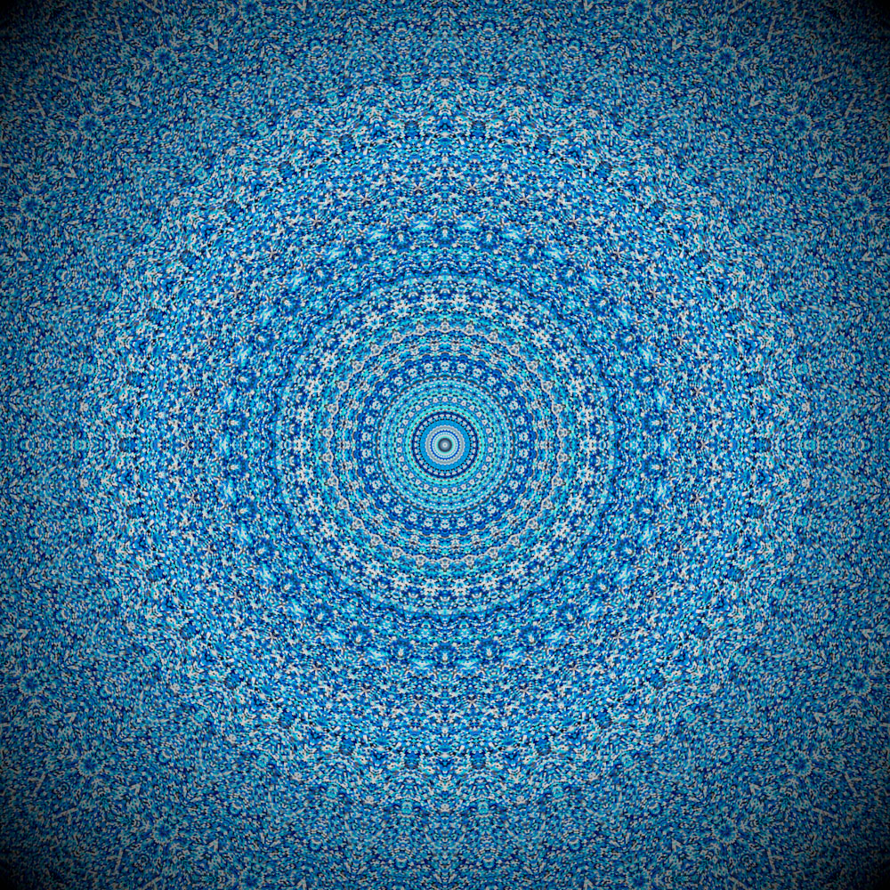 Tela para Quadros Mandala Azul - Afic12371