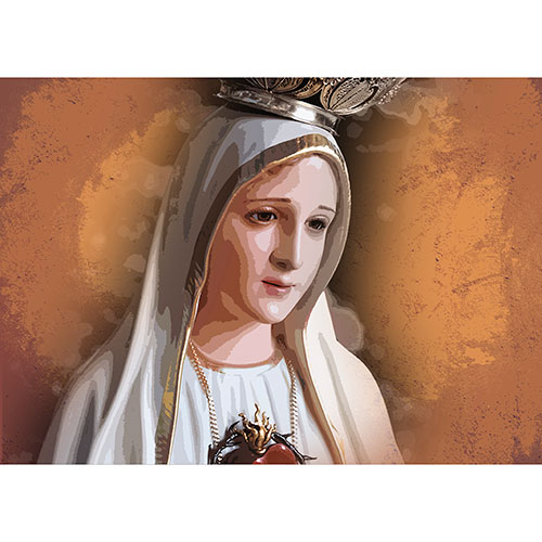 Gravura para Quadros Fotográfia Nossa Senhora de Fátima - Afi17575