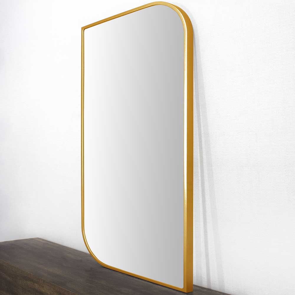 Moldura Design Mdf Laqueada Dourada Brilho para Espelhos V�rias Medidas