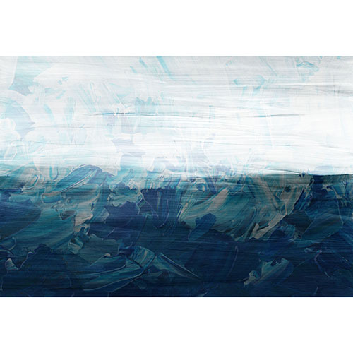 Tela para Quadros Moderno Abstrato Pintura Azul - Afic18881