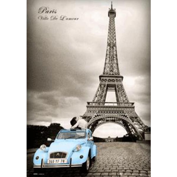 Gravura para Quadros 3d Paris Romance Ln0055 - 47x67 Cm