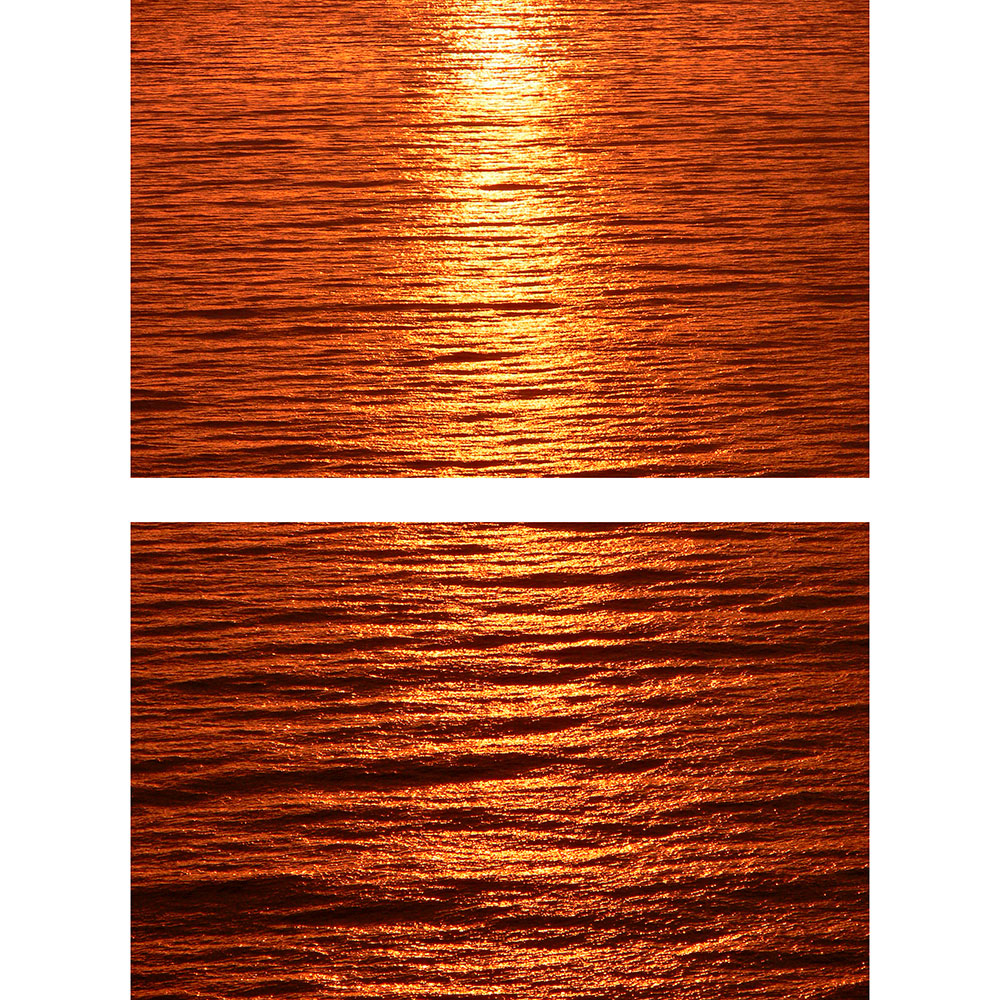 Gravura para Quadros Recortada Decorativo Reflexo do Pr do Sol No Mar - Afi14632a - 90x125 Cm