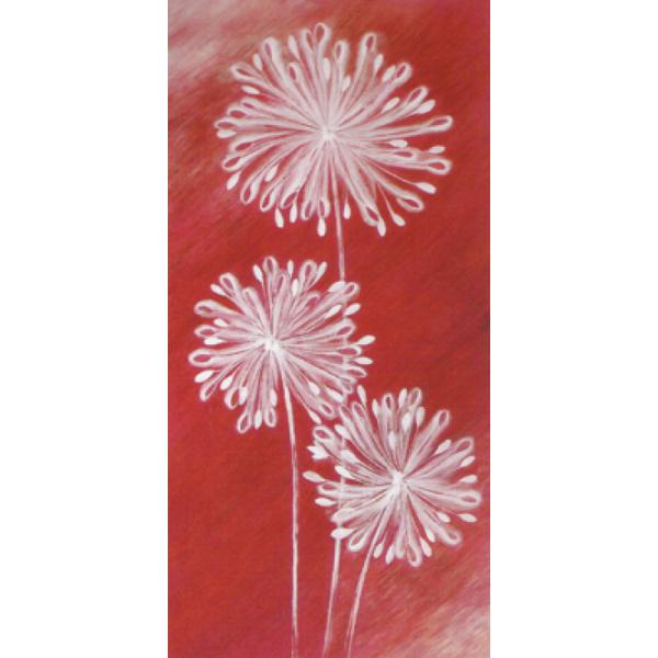 Gravura para Quadros Arte de Pintar Floral - Ncn4531 - 30x60 Cm