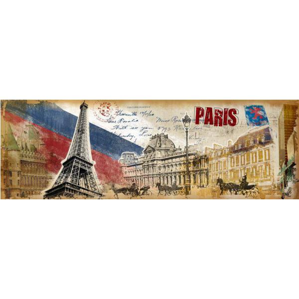 Impresso Sobre Tela para Quadros Monumentos Hstorico Cidade de Paris - Pi7043a - 60x120 Cm