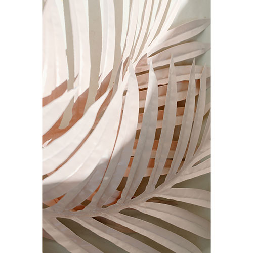 Tela para Quadros Decorativo Design Folhas Brancas I - Afic19980