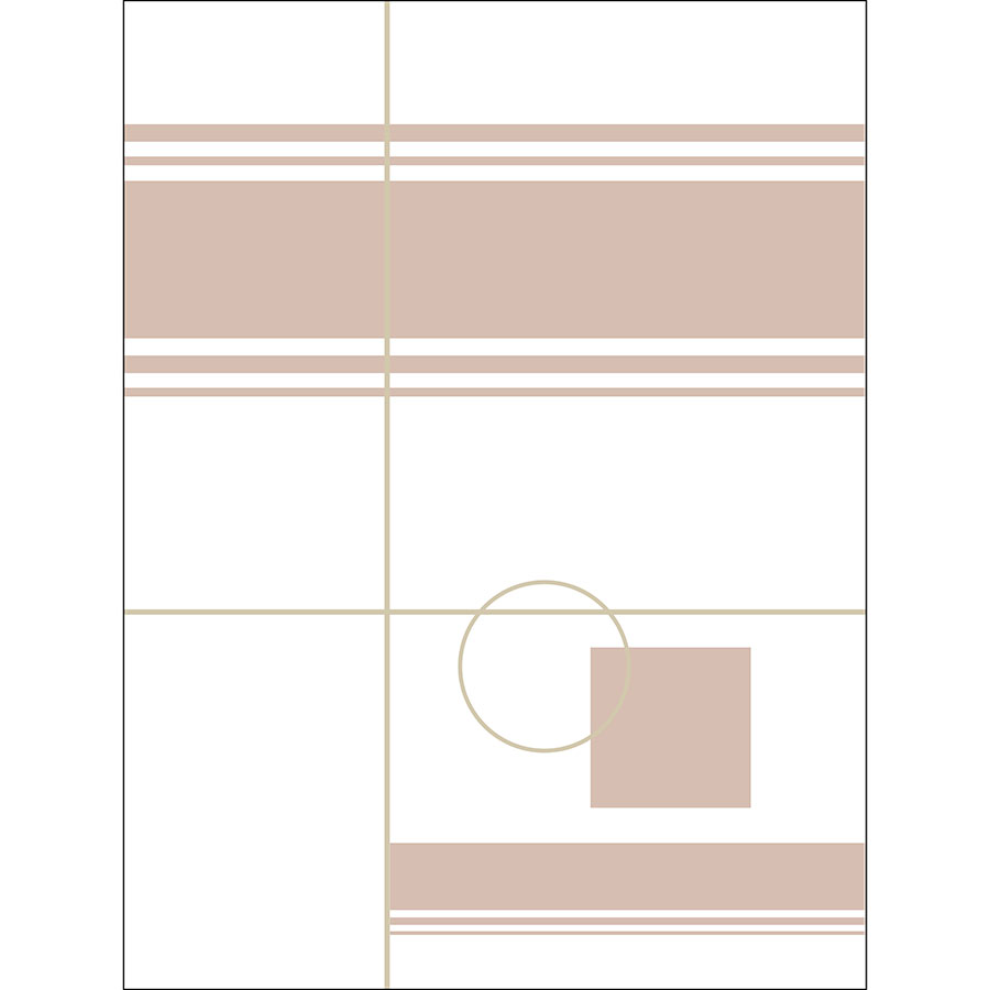 Gravura para Quadros Decorativo Design Geomtrico Formas e Cores I - Afi16918