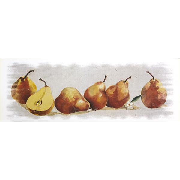 Gravura para Quadros Frutas Peras Sobre a Mesa - Ncn3300/1 - 70x25 Cm