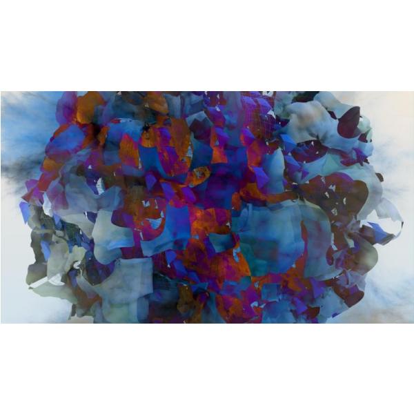 Gravura para Quadros Abstrato Espuma Colorida - Afi261