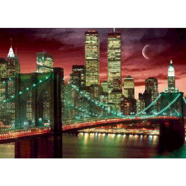 Gravura para Quadros 3d Ponte de Manhattan Ln0076 - 67x47 Cm
