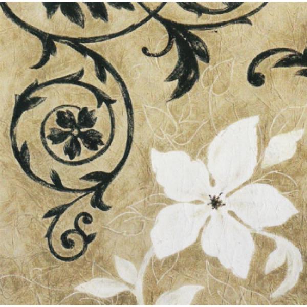 Gravura para Quadros Painel Vintage Floral - Ncn4759 - 50x50 Cm