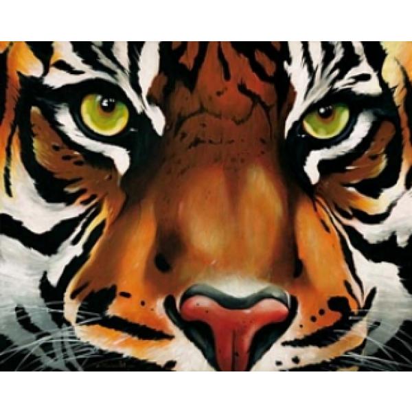 Gravura para Quadros Decorativa Tigre 50x40 Cm