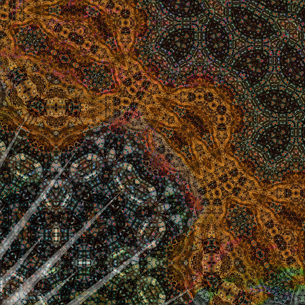 Tela para Quadros Mosaico Decorativo Abstrato Mandala - Afic14150