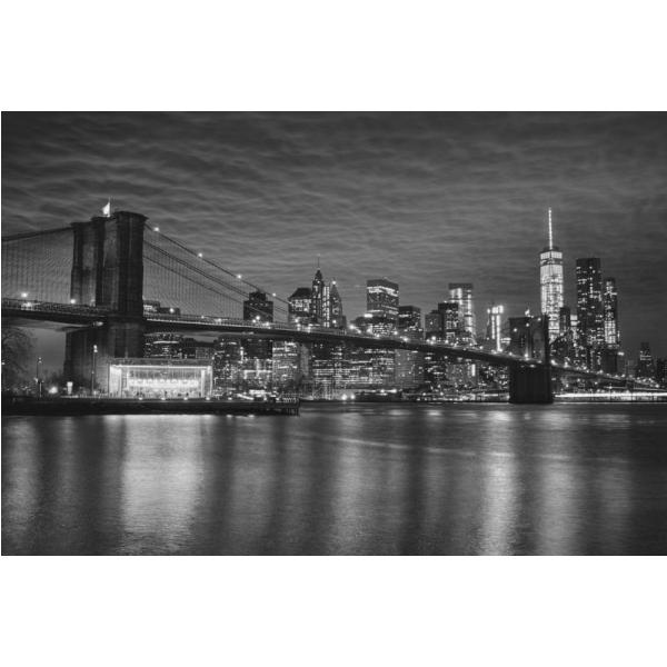 Impresso em Tela para Quadros Ponte Brooklyn New York - Afic2974