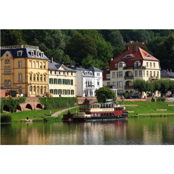 Gravura para Quadros Paisagem Heidelberg Na Alemanha - Afi3949