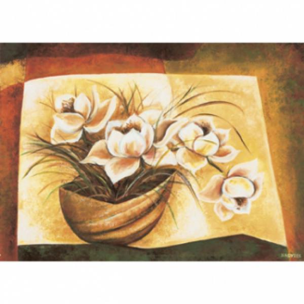Gravura para Quadros Flores de Narciso em Vaso - Nb14 - 70x50 Cm