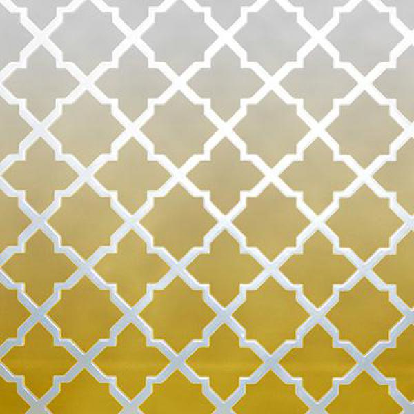 Gravura Abstrata para Quadros Wire Fence Yellow 30x30 Cm