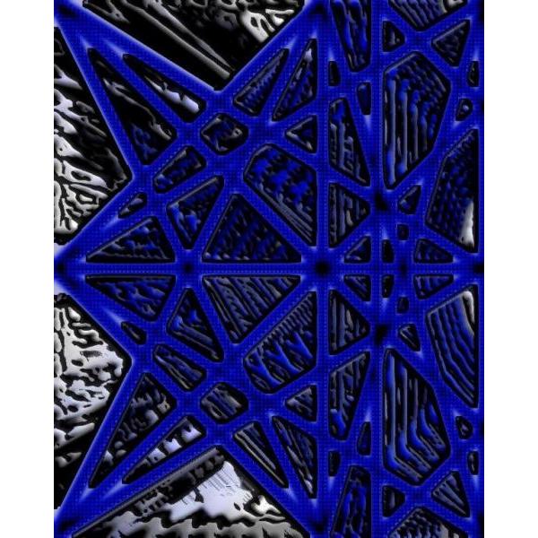 Gravura para Quadros Abstrato Azul Cobalto I - Afi4747 - 40x50 cm