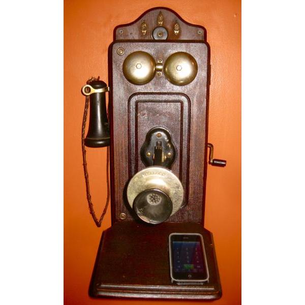 Gravura para Quadros Telefone Vintage de Madeira I - Afi2835