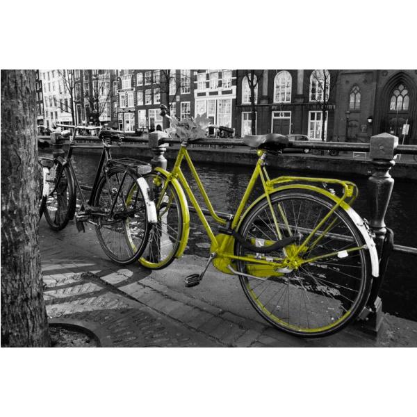 Impressão em Tela para Quadros Bicicleta Amarela - Afic4505