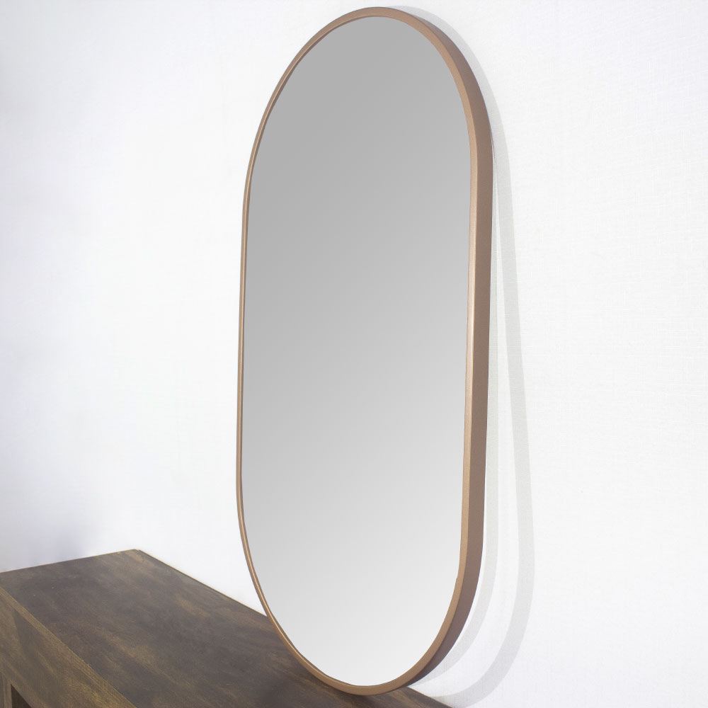 Moldura Arredondada MDF Laqueado Cobre Brilho Para Espelhos V�rias Medidas
