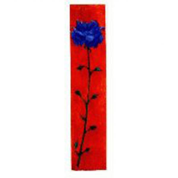 Gravura para Quadros Silhueta Flor Azul - Ncn3614 - 25x100 Cm
