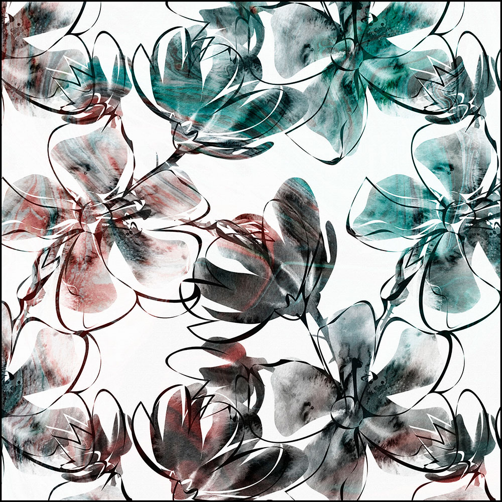 Gravura para Quadros Floral Ilustrativa Cores I - Afi13026