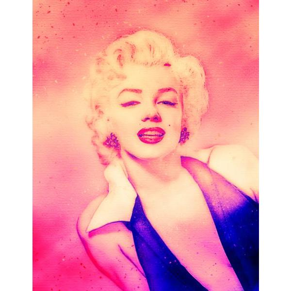 Impressão em Tela para Quadro Marilyn Monroe Deslumbrante - Afic4996