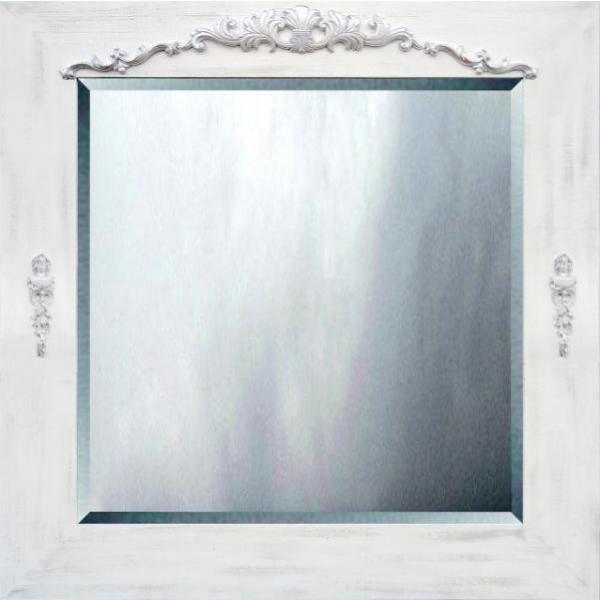 Moldura Decorativa Rústica Branca para Espelho - Esp.040