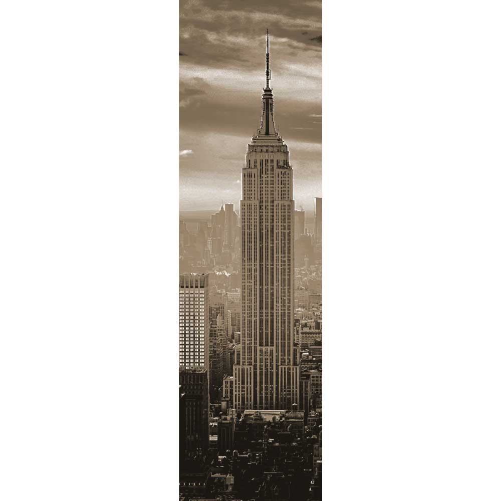 Impresso em Tela para Quadros Maravilhoso Empire State Building - Afic8494 - 40x140 Cm