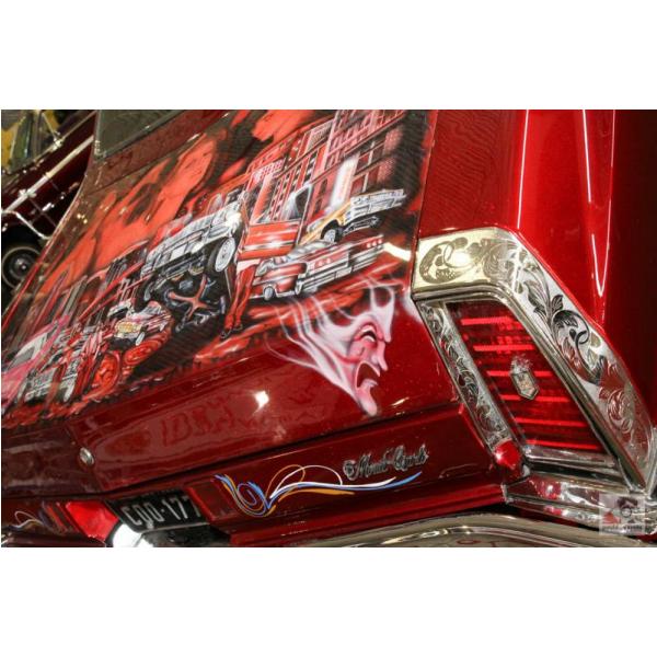 Gravura para Quadros Decorativo Cadillac Vermelho - Afi1376 - 45x30 cm