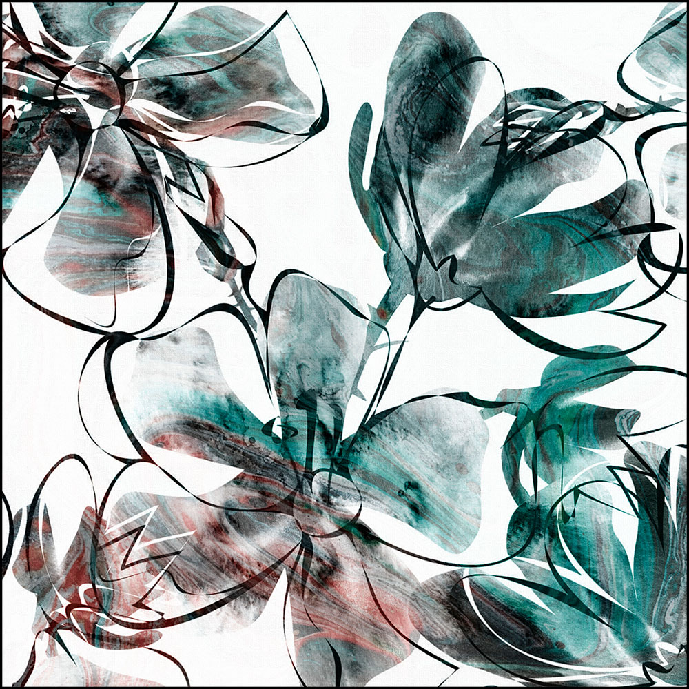 Gravura para Quadros Floral Ilustrativa Cores - Afi13025