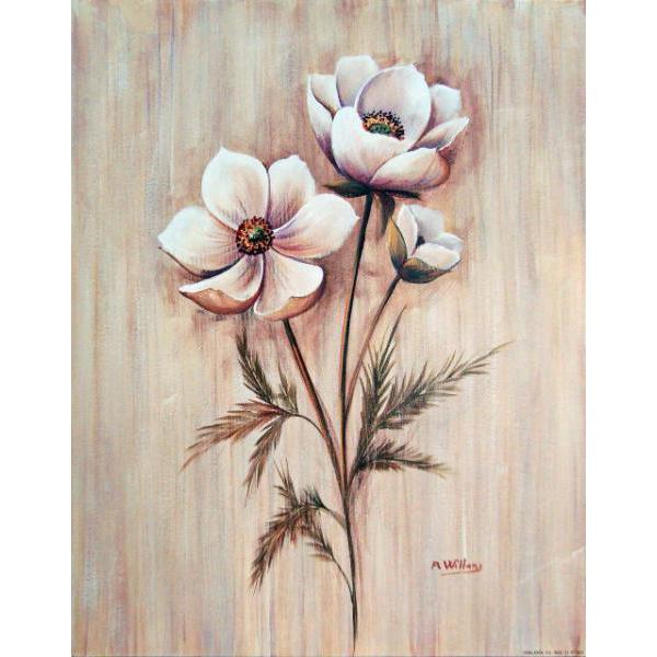 Gravura para Quadros Flores Ilustre Branca - 2107023 - 24x30 Cm