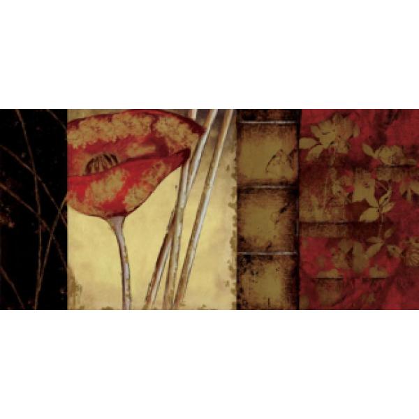 Painel Importado para Quadro Floral Abstrato Ii - Pi8007