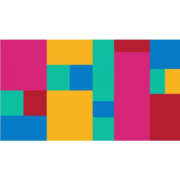 Gravura para Quadros Decorativos Fundo Quadrado Colorido - Afi210
