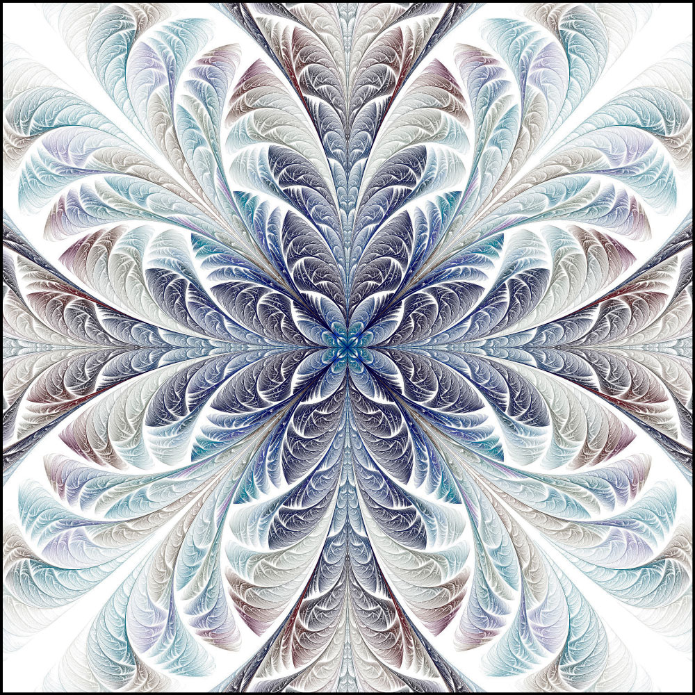 Gravura para Quadros Abstrato Flor Mstica Cores I - Afi11808