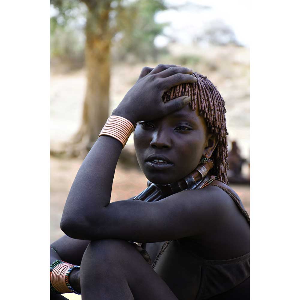 Gravura para Quadros Retrato Feminino Mulher Africana - Afi14881