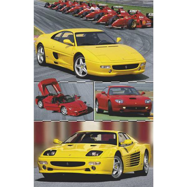 Gravura para Quadro Ferraris Vermelha e Amarela - W02291 - 60x90 Cm
