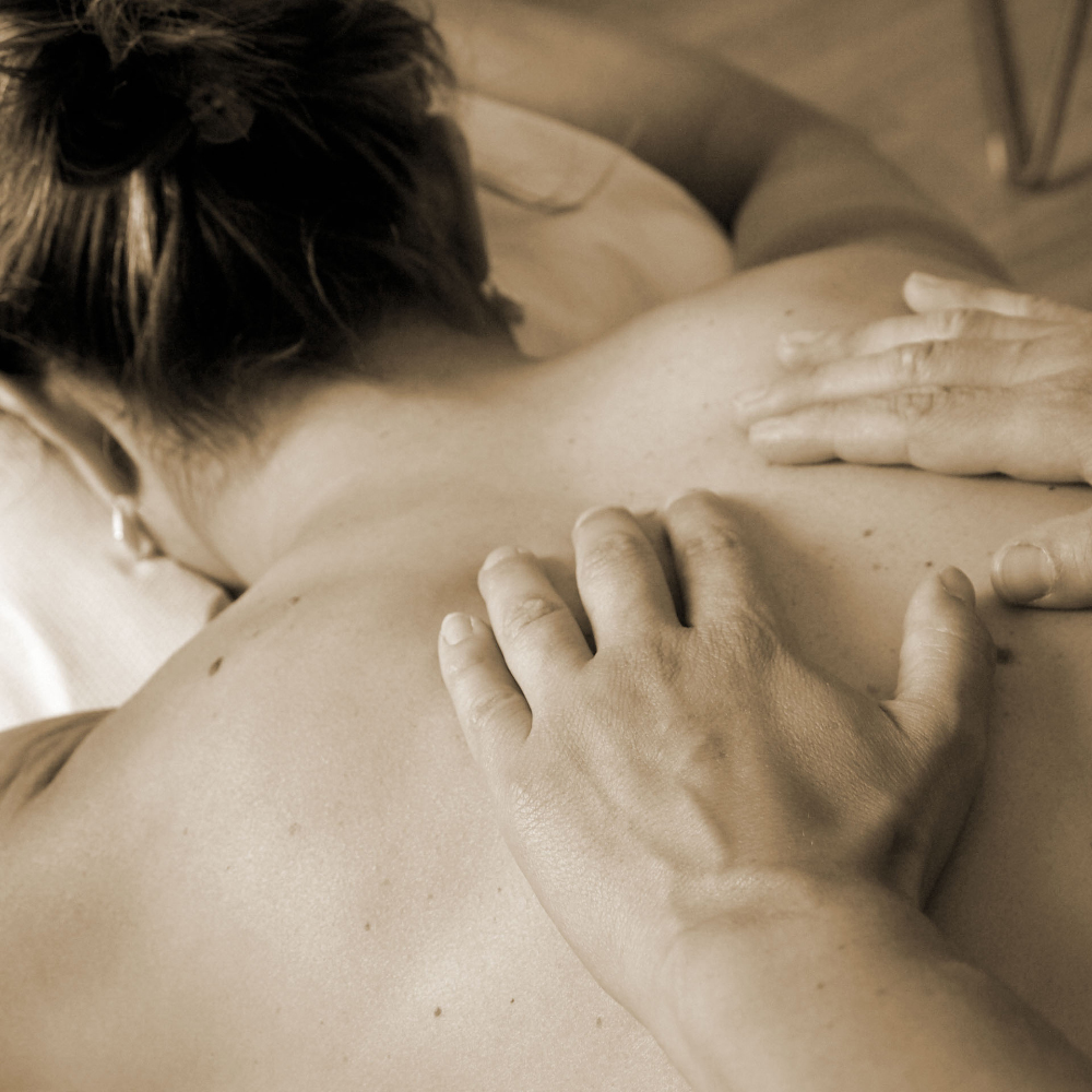 Tela para Quadros Massagem Relaxante I - Afic11255 - 70x70 Cm