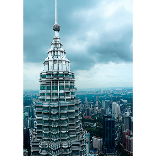 Tela para Quadros Decorativo Cidade Torre Petronas - Afic19202
